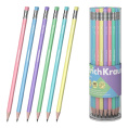 Карандаш чернографитный с ластиком ErichKrause Pastel HB, трехгранный 60720