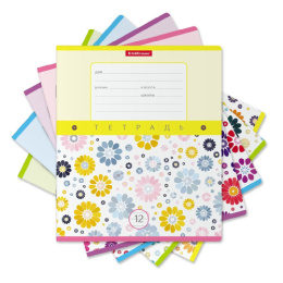 Тетрадь  12 листов линейка ErichKrause Floral Print 48819
