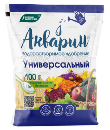 Акварин универсальное 100г удобрение водорастворимое комплексное, марка 5 Буйские удобрения