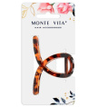 Краб для волос Monte Vita глянцевый черепаховый, 8см 457008