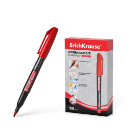 Маркер перманентный для CD DVD ErichKrause, красный 1мм P-70 37075