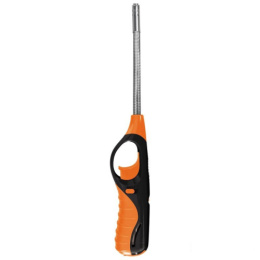 Зажигалка газовая 88C-O, с газом, оранжевая с черным Ecos 157824