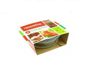 Кастрюля стеклянная жаропрочная круглая с крышкой 2,0л Appetite CR3