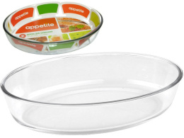Форма для запекания стеклянная жаропрочная овальная 30х21х6см 2,4л Appetite PL11