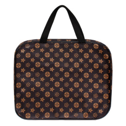 Папка менеджера А4 Devente Monogram искусственная кожа на молнии 36х28х8см, коричневый 8056455