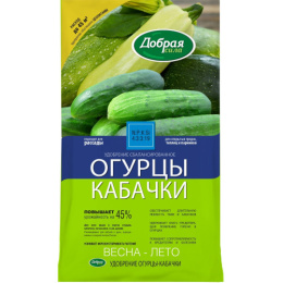 Удобрение для огурцов, кабачков Весна-Лето 0,9кг минеральное с цеолитами Добрая сила