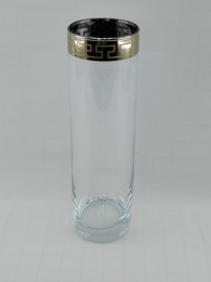 Ваза для цветов стеклянная цилиндр h-26,5см Flora Нэро, в п/у Gid Glass GN43767/01