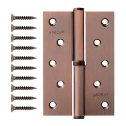 Петля врезная Apecs 120х80-B-Steel-AC-L левая, медь Apecs 16500