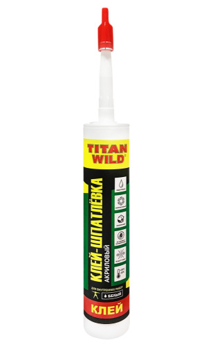 Клей-шпатлевка акриловый 310мл/400г Titan Wild