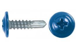 Саморез с п/ш со сверлом 4,2/25 RAL 5005 (синий) 283-42255005