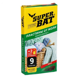 Пластины от моли набор  9шт. хвоя SuperBAT 03-002