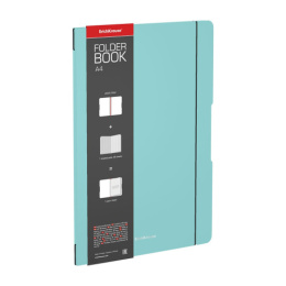 Тетрадь  48 листов А4 ErichKrause Folderbook Pastel Mint, в съемной пластиковой обложке 56126