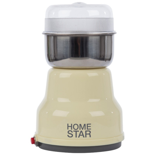 Кофемолка электрическая 150Вт, вместимость 50г, HS-2001, бежевый HomeStar 000500