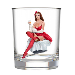 Набор стаканов стеклянных 6шт. 250мл низкие Pin-up girls, в п/у Декостек 150-Д
