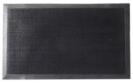 Коврик придверный резиновый Pin Mat 40х 60см Игольчатый, черный ComeForte