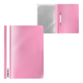 Скоросшиватель пластиковый розовый ErichKrause Diagonal Pastel 53659