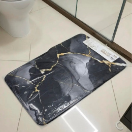 Комплект ковриков напольных для ванной и туалета 3пр. 50х 80см/40х50см/45х40см, велюр, кант, в ассортименте Радужный Дом РД25612
