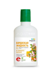 Бордоская жидкость  100мл от парши, пятнистости, курчавости Avgust