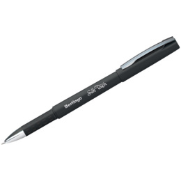 Ручка гелевая Berlingo Silk Touch черная 0,5мм, с грипом CGp_05121