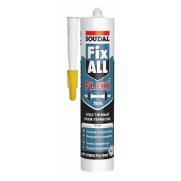 Клей-герметик Soudal Фикс Алл Флекси эластичный белый 290мл Soudal 117383