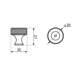 Ручка-кнопка мебельная StahlBuro AP2704 2шт., BL матовый черный StahlBuro 42281