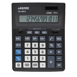 Калькулятор Devente DD-8814 14 разрядов, 155х205х35мм, черный 4031306