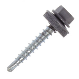 Саморез кровельный 4,8х29 RAL 7024 (серый графит) Daxmer 277-702429