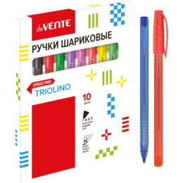 Ручки шариковые набор 10 цветов Devente Triolino Translucent серия Speed PR 5073110
