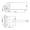 Смеситель для ванны Frap H91 F2291-9 Frap 42874