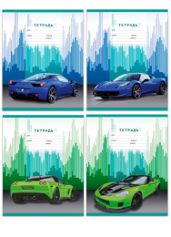 Тетрадь  18 листов линейка BG Speed Car, ассорти Т5ск18 0845