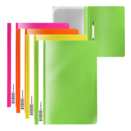 Скоросшиватель пластиковый ассорти ErichKrause Fizzy Neon 50030