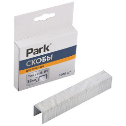 Скобы для мебельного степлера 12мм 1000шт., тип 53 Park 009177