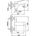 Смеситель для ванны Frap H61 F3261 Frap 42869