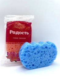 Губка для тела банная Радость 14х9х3,5см Pride ГБ003