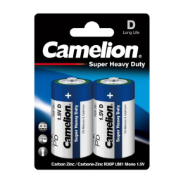 Батарейка Camelion солевая Heavy Duty Blue R20 ( 2шт. на блистере) ЭН-3217