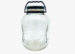 Банка стеклянная Твист-110  5,00л Фазан  ( 4шт.) с крышкой, с ручкой