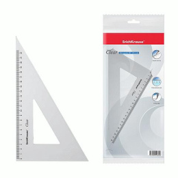 Треугольник 60гр. 22,5см ErichKrause Clear прозрачный 39085