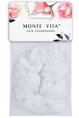 Резинка для волос Monte Vita скранч, 3х22см, белый 457121