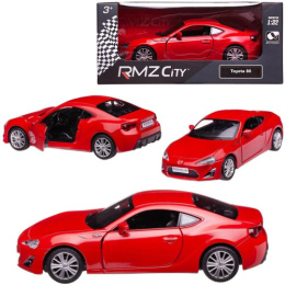 Машина инерционная металлическая Toyota FT86, 1:32, открываются двери, красный, в коробке Uni-Fortune 554020-RD/601345