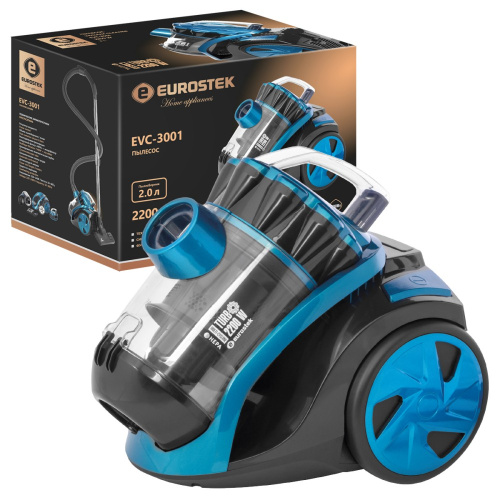 Пылесос 2200Вт, синий Eurostek EVC-3001