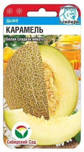 Дыня Карамель 7шт. цветной пакет Сибирский сад