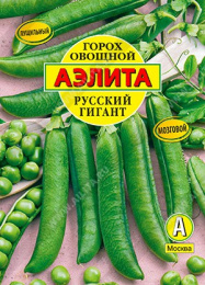 Горох Русский гигант 25г фермерский пакет Аэлита