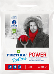 Антигололедная смесь  4кг до -31°C Icecare Power Фертика