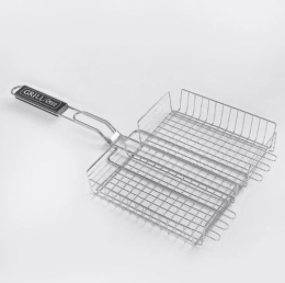 Решетка для барбекю хромированная 31х24х5,5см глубокая Deco. Grill. UC-BBQ03