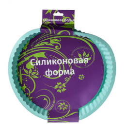 Форма для выпечки силиконовая круглая d-23см h-3см YH529 №31 525445