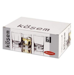 Набор стаканов стеклянных Kosem 6шт. 300мл низкие, в п/у Pasabahce Бор 42083