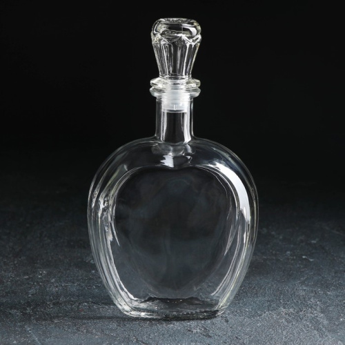 Графин - штоф стеклянный  500мл Сердце 500/Сердце