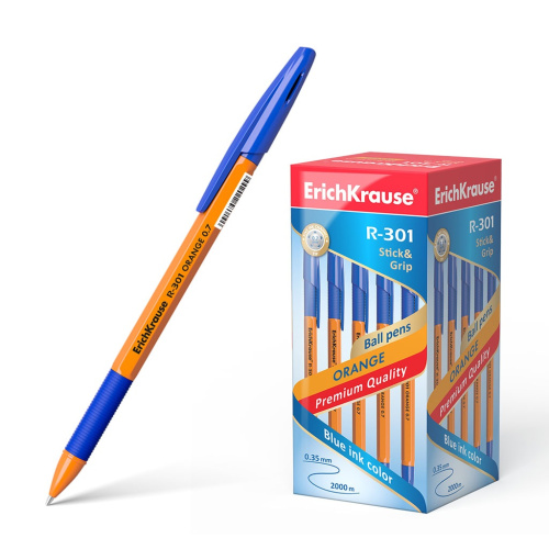 Ручка шариковая ErichKrause R-301 Orange 39531