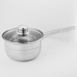 Ковш из нержавеющей стали 1,9л 160мм стеклянная крышка, Classic Webber BE-155/2