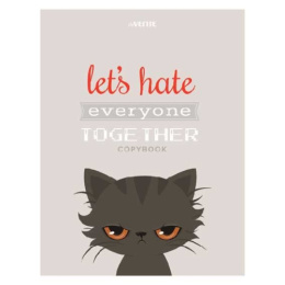 Тетрадь  96 листов А4 Devente Angry cat 2058223